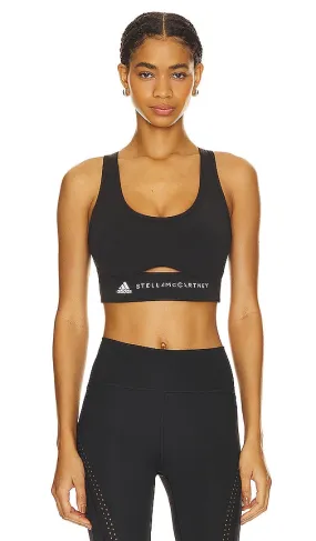 adidas by Stella McCartney Truestrength Yoga Medium Support Sports Bra in Black