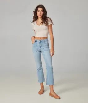 Billie High Rise Bootcut Jeans 28" Inseam Dusty Sky