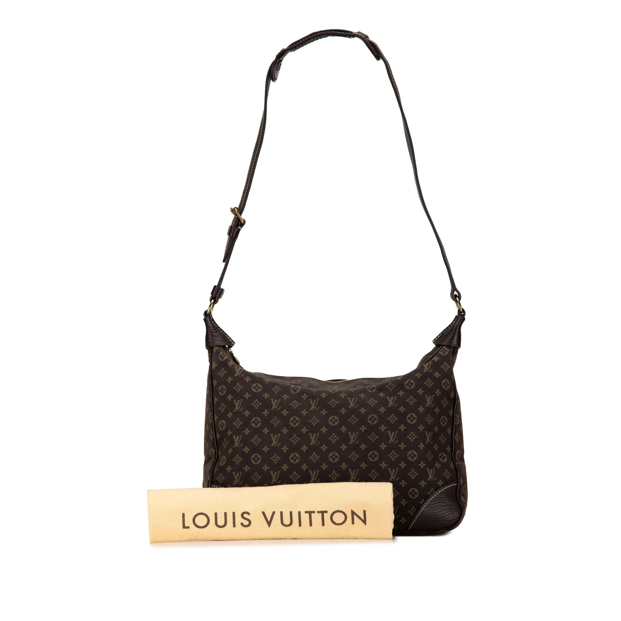 Black Louis Vuitton Monogram Mini Lin Boulogne Shoulder Bag