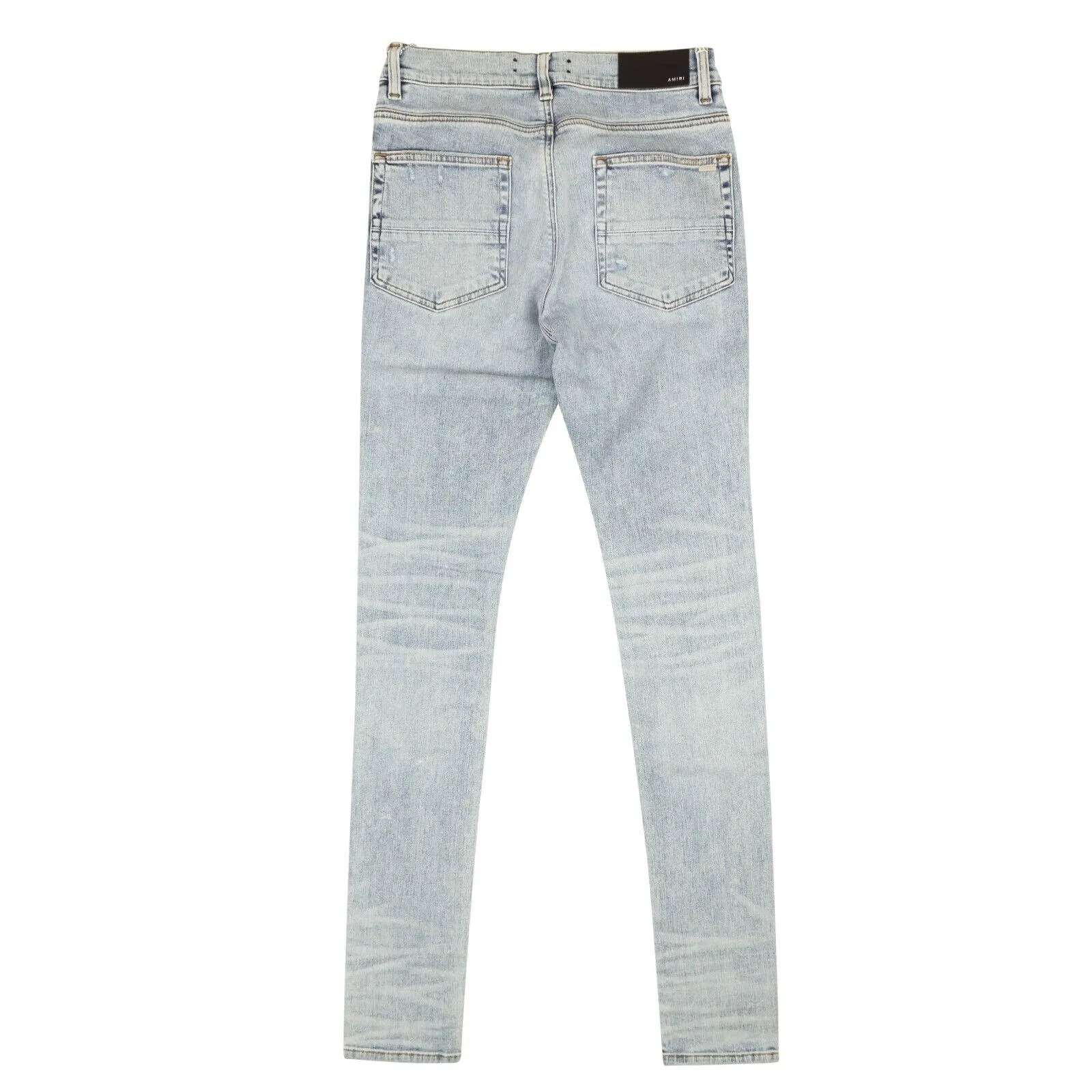 Blue Pajama Art Patch Skinny Jeans