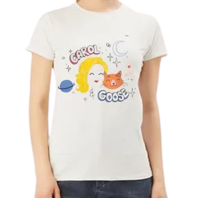 Carol & Goose Captain Marvel  Light Grey Womens Tops