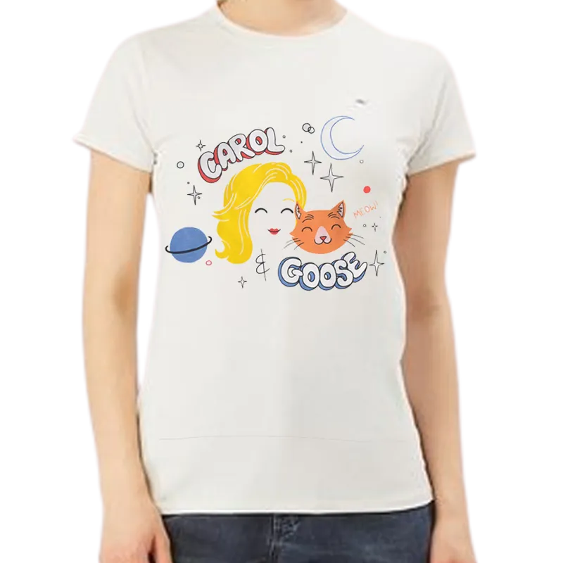 Carol & Goose Captain Marvel  Light Grey Womens Tops