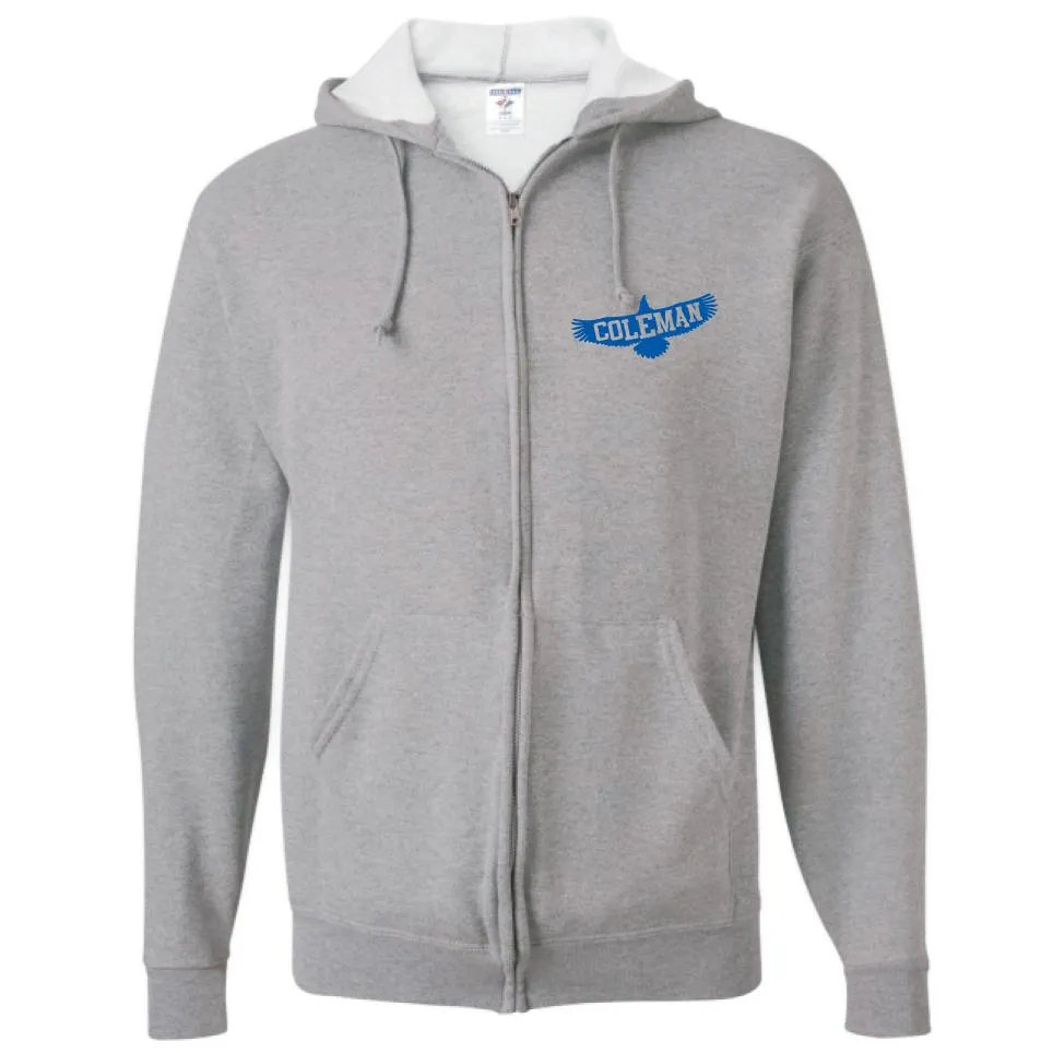 FULL ZIP HOODED SWEATSHIRT / OXFORD