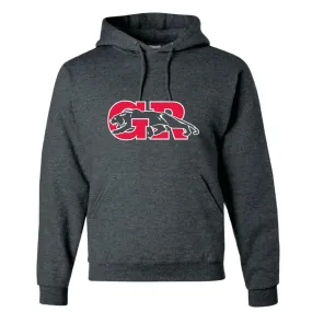 JERZEES PULLOVER HOODED SWEATSHIRT / BLACK HEATHER
