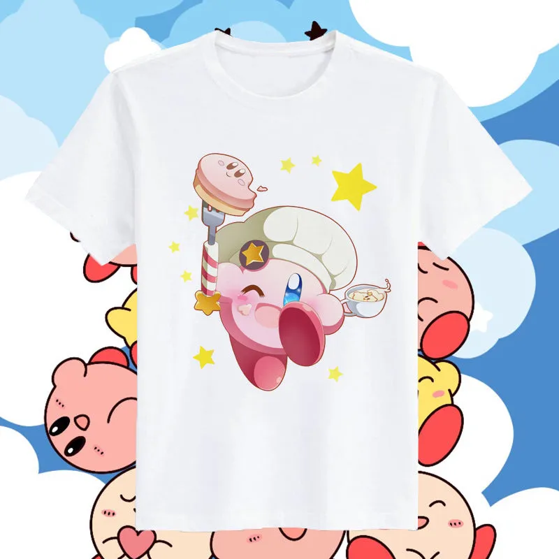 Kawaii Sweet Style Kirby Printed T-shirt
