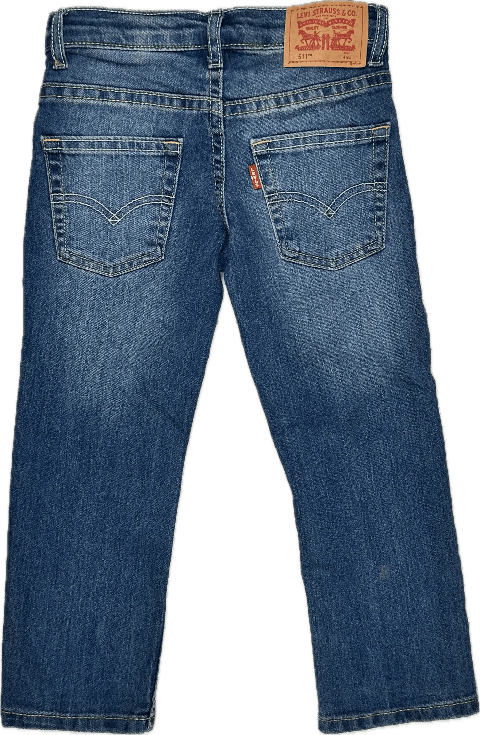 Levis 511 Slim Kids Straight Leg Jeans - Size 4