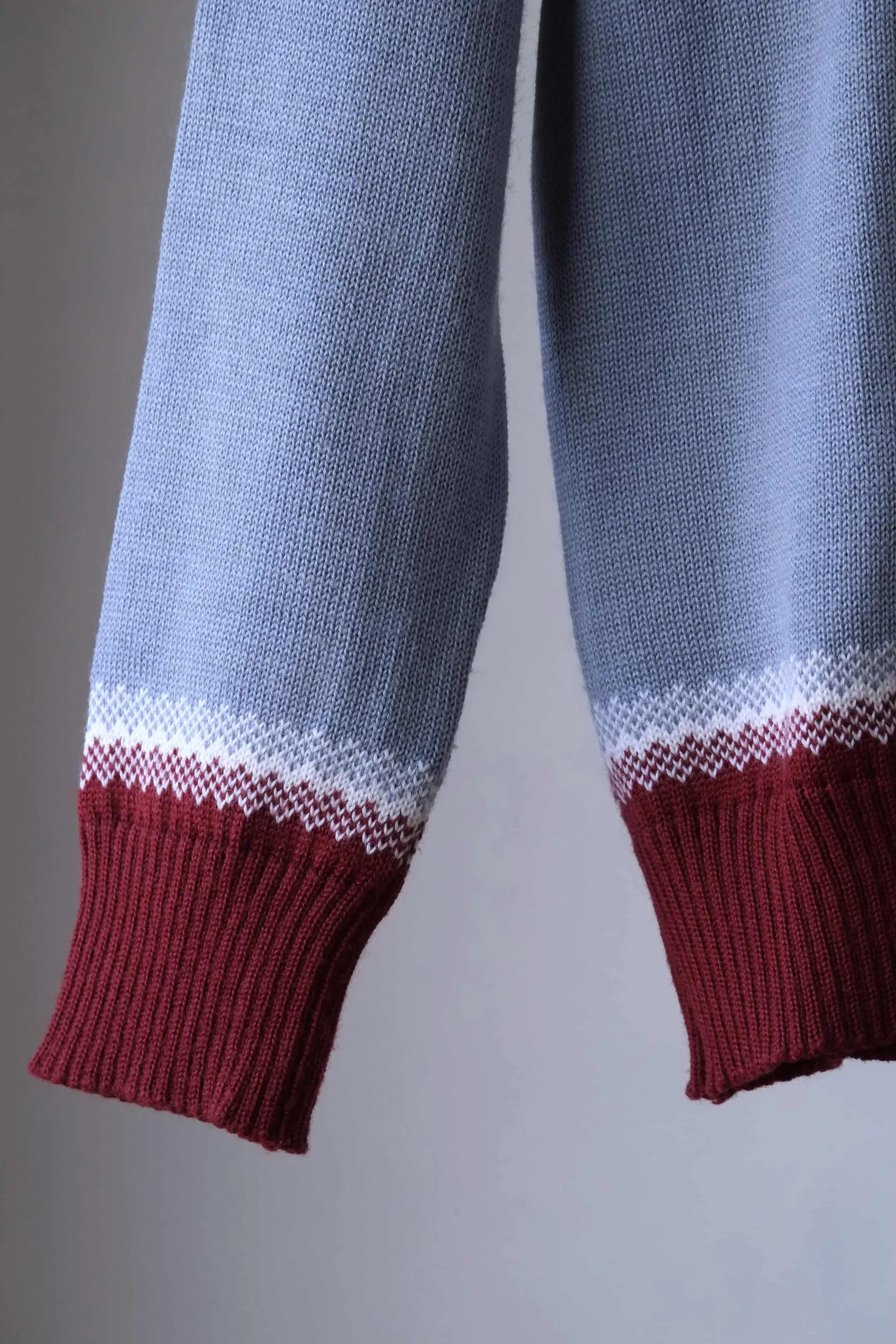 LÖFFLER Vintage Nordic Pattern Wool Blend Sweater