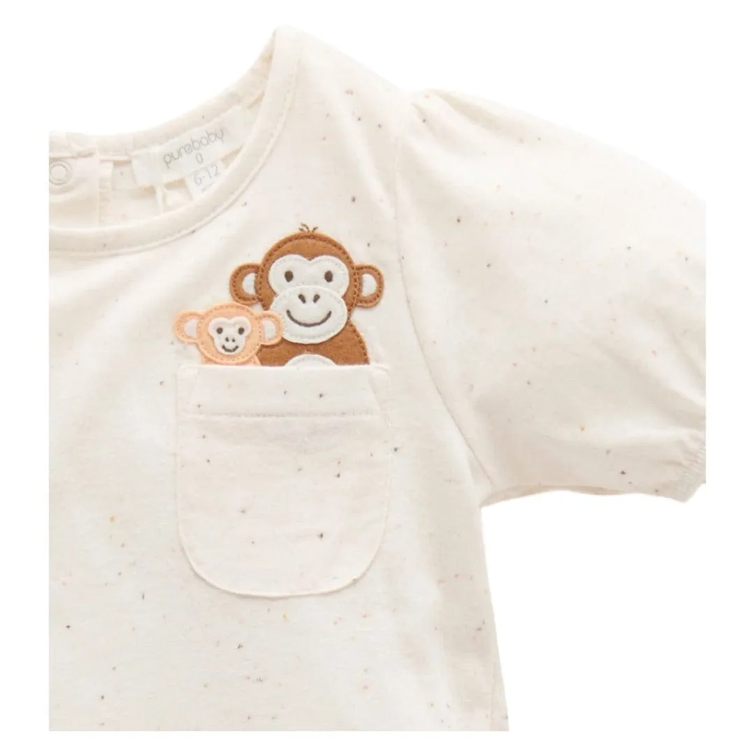 Monkey Set - Papaya Gingham