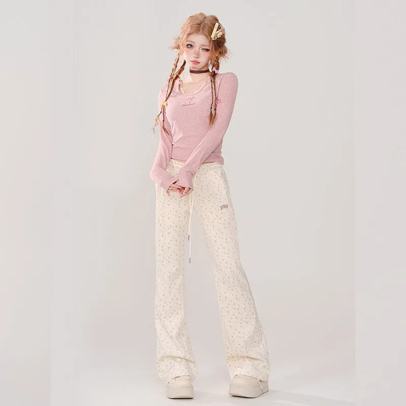 Summer Sweet Girl Style Slim Fit Long Sleeve T-shirts
