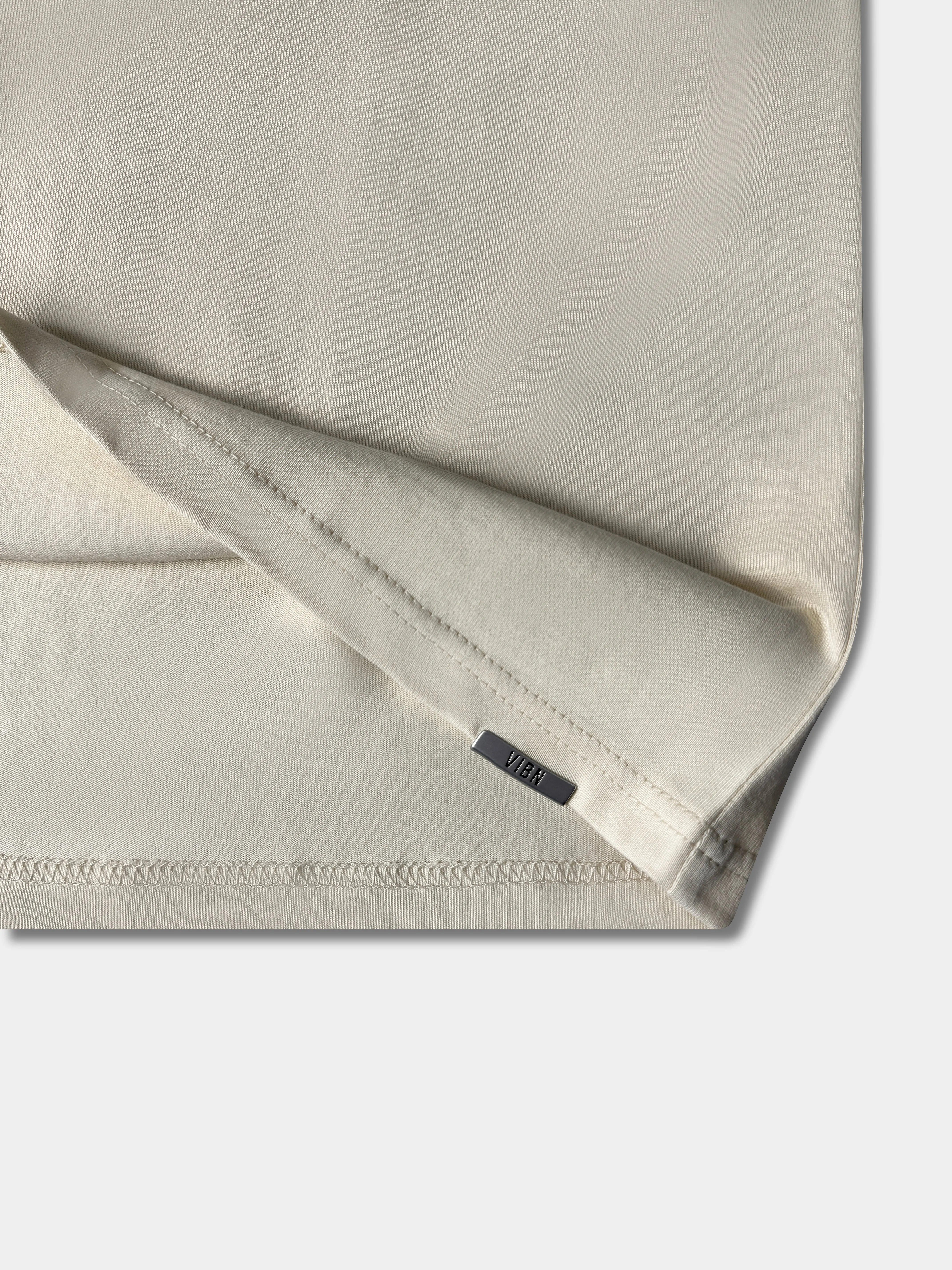 Vibn Luxury Heavyweight Blank T-Shirt - Cream
